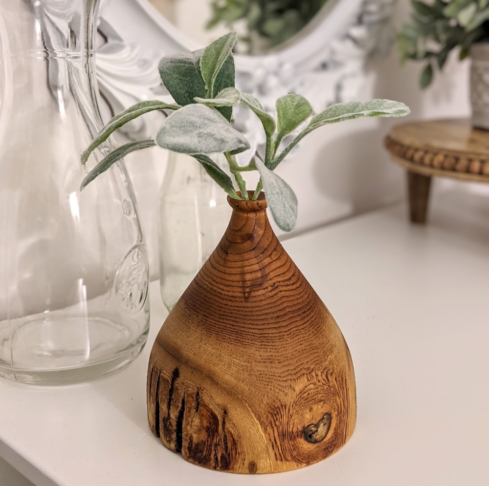 Artisan Wooden Vase